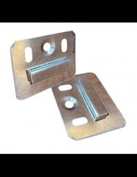 Pack 10 Clips metálicos soportes para wall panel + 10 tornillos + 10 tarugos