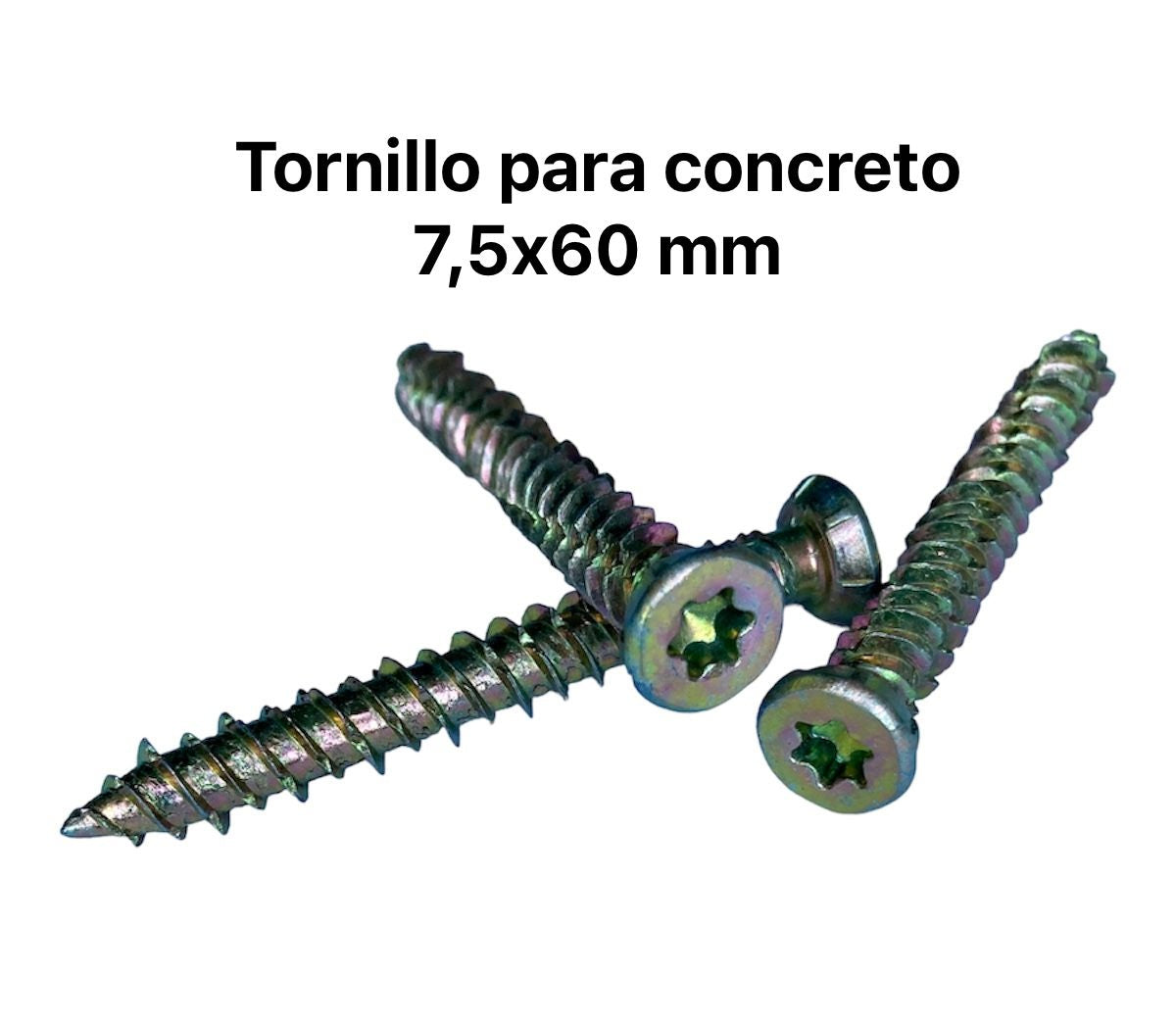 Tornillo para concreto 7,5x62 mm