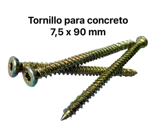 Tornillo para concreto 7,5x90 mm