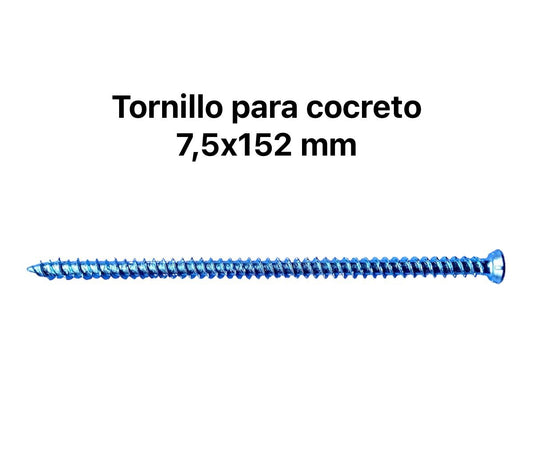 Tornillo para concreto 7,5x152 mm