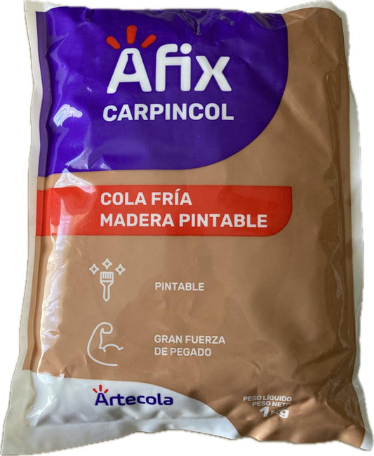 Cola fría pintable para maderas 1kg