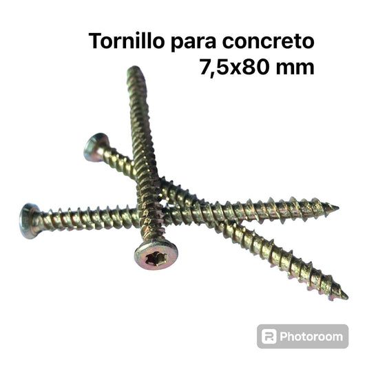 Tornillo para concreto 7,5x80 mm