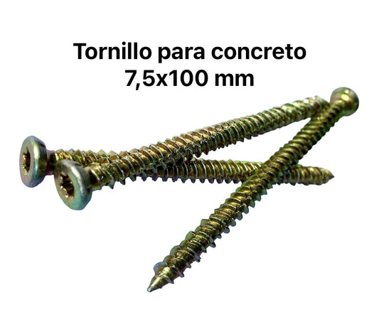 Tornillo para concreto 7,5x100 mm