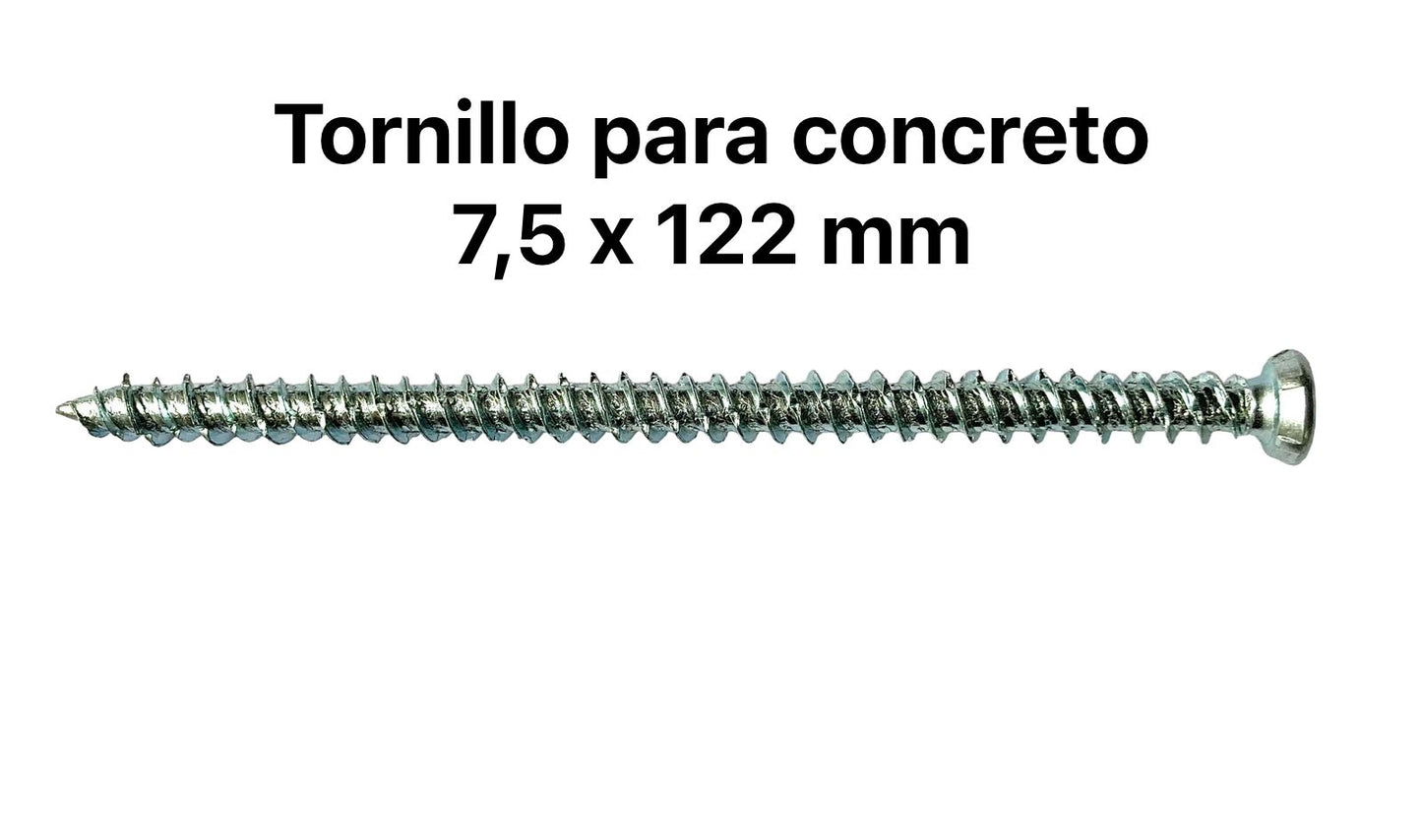 Tornillo para concreto 7,5x122 mm