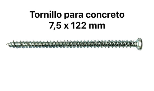 Tornillo para concreto 7,5x122 mm